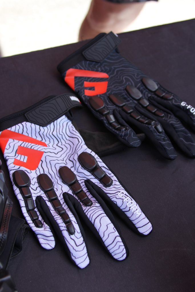 A NEW PRODUCT FROM G-FORM IS GLOVES. USING THE SAME PROTECTION AS ON THE KNEE AND ELBOW.