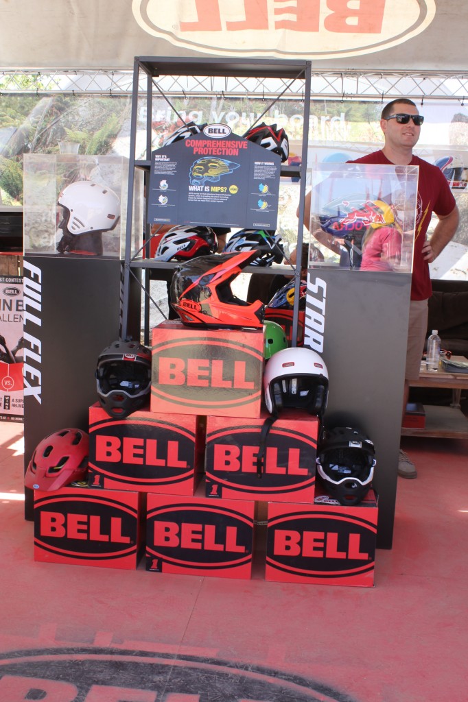 BELL Helmets showing off the goods.