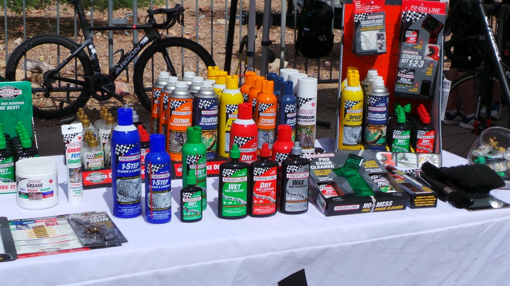 Finish Line lubes and cleaners for your bike.