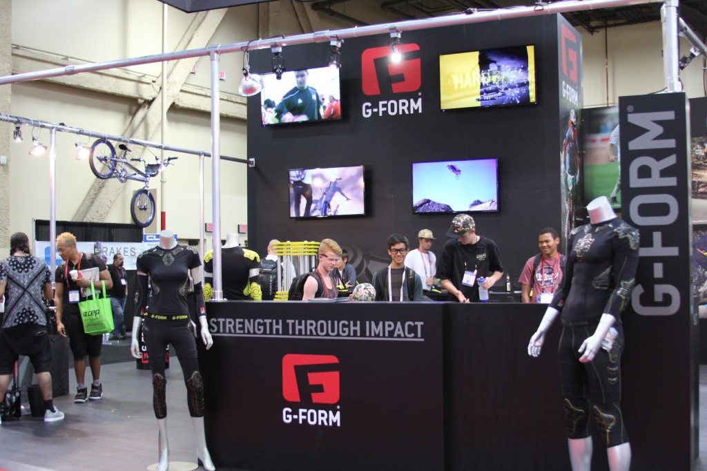 G-FORM had a big booth this year and they were hopping.
