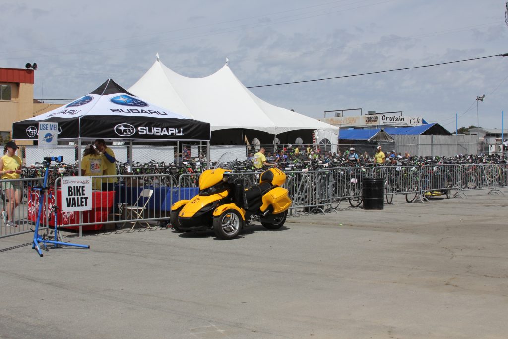 THE BIKE VALET WAS SUPER BUSY ALL WEEK