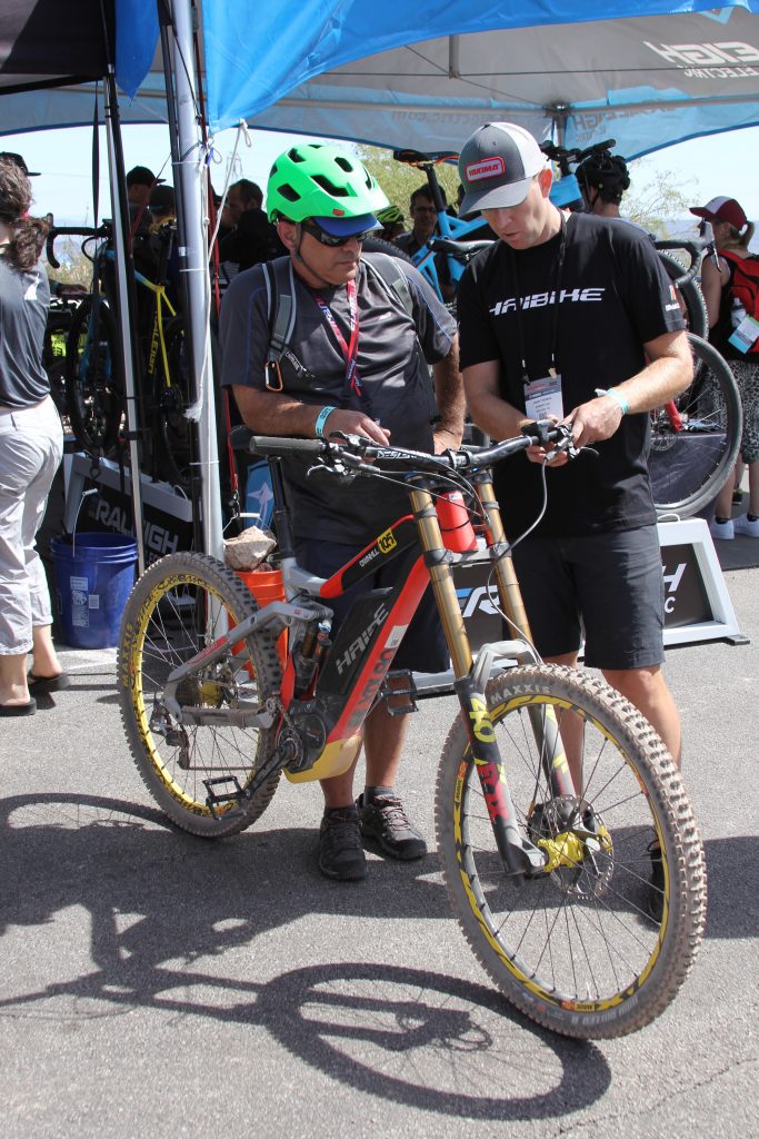 HAIBIKE'S DH RIG LOOKED MEAN AND FAST.