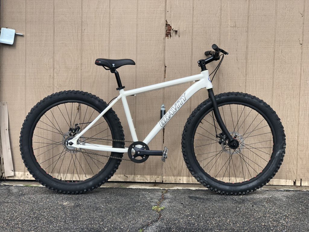 I bought a new bike Gravity Deadeye Single Speed Fat Tire Bike